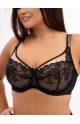 Бюстгальтер кружевной RIVALINA 594595 Soft Full cup на косточках (Черный)