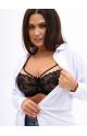 Бюстгальтер кружевной RIVALINA 594595 Soft Full cup на косточках (Черный)
