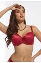 Бюстгальтер чашка на поролоне Kris Line Cherii deco plunge (Бордовый)